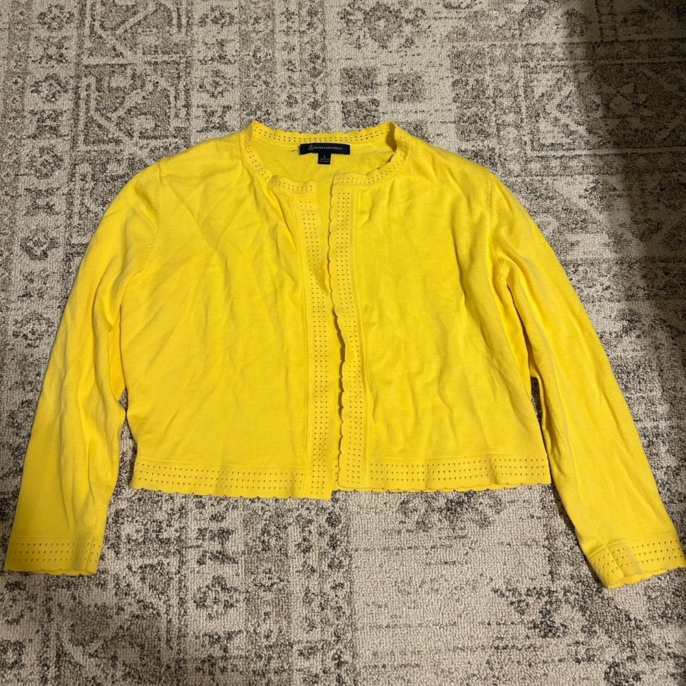 Brooks Brothers Light Yellow Cardigan